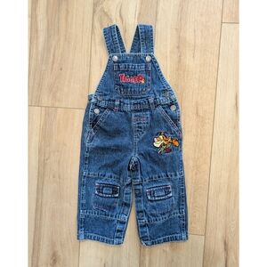 Vintage Y2K Disney Tigger Denim Overalls